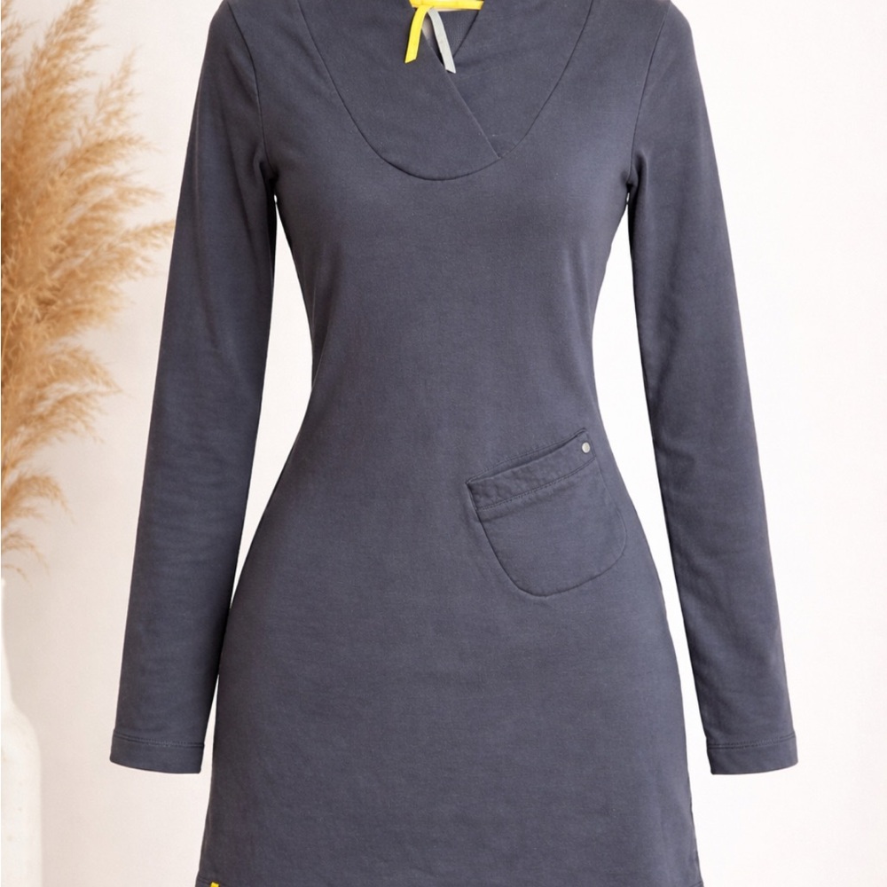 Lole Grey Long Sleeve Casual Dress with Pockets